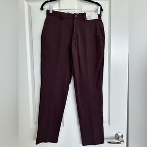 Uniqlo EZY ankle pants wine color